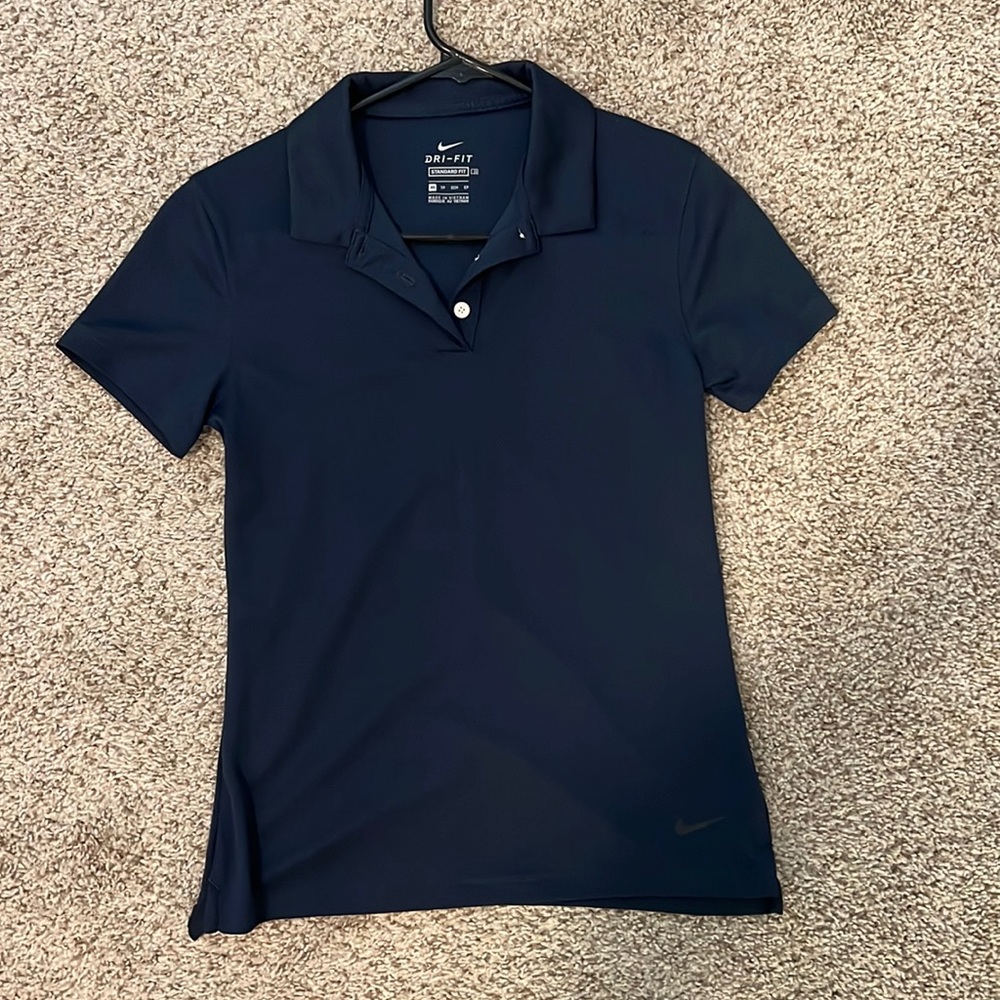 Nike navy dri-fit polo
